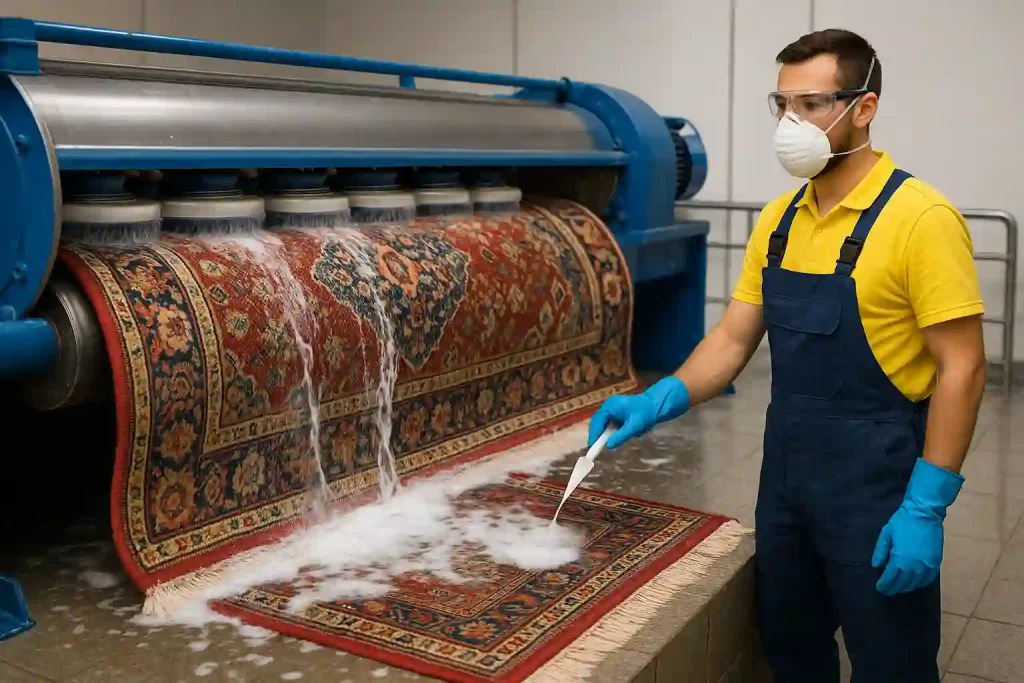 استفاده از کاستیک سودا در قالیشویی