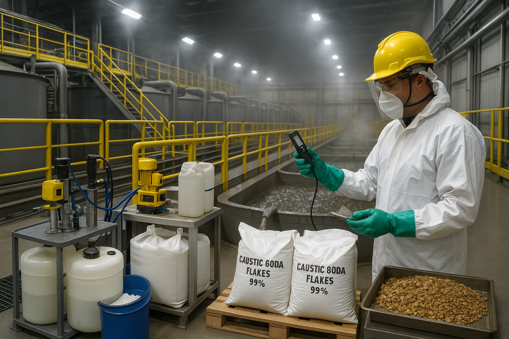 سود پرک در استخراج طلا: نقش کلیدی سدیم هیدروکسید در فرآیندهای شیمیایی و معدنی